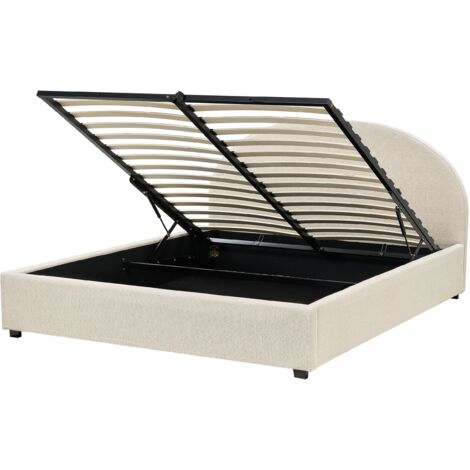 Ottoman Bed Fabric VAUCLUSE 160 x 200 cm (EU King Size) Sand Beige (1/5)