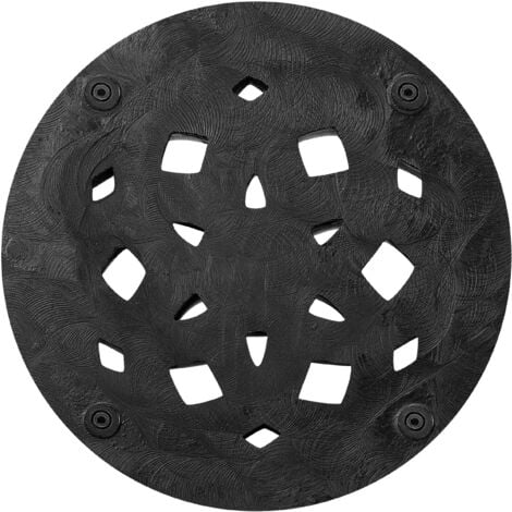 Modern Outdoor Garden Round Parasol Base Black Concrete 3 Pole Adapters Ceto