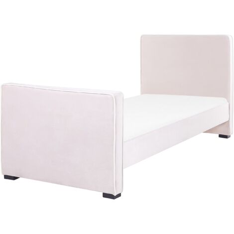 Kids Bed Velvet TEENIE 90 x 200 cm (EU Single) Pastel Pink (1/5)