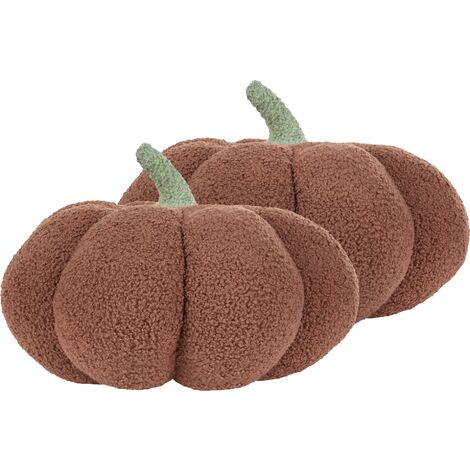 Pumpkin Fall boucle pillows, full pillow main image 1