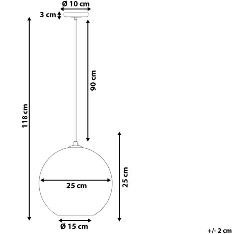Modern Ceiling Pendant Lamp High Gloss Infinity Light Effect Glass Copper Sessera