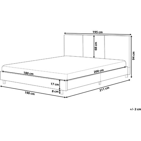 Modern Linen Fabric EU Super King Size Bed Frame 6ft Light Beige Slatted Albi