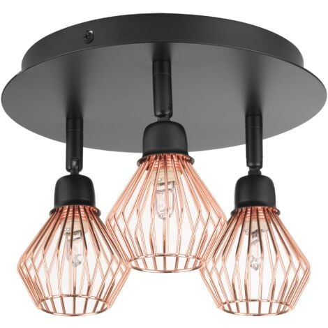 Modern Ceiling Light Adjustable Metal Copper Geometric Shades Pendant Volga M