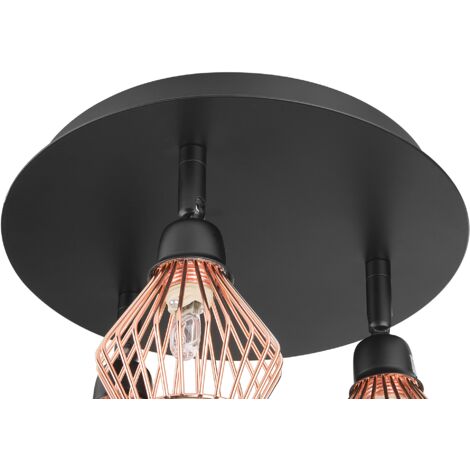 Modern Ceiling Light Adjustable Metal Copper Geometric Shades Pendant Volga M