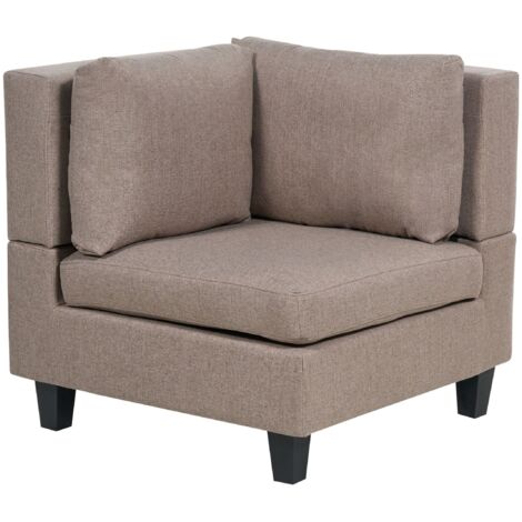 Corner Seat UNSTAD Fabric Brown (1/5)