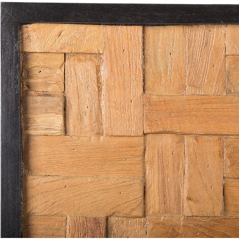 Modern Recycled Wood Wall Décor Framed Wall Art Rustic Toluca