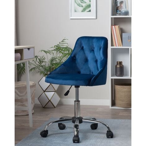 Velvet tufted office deals chair