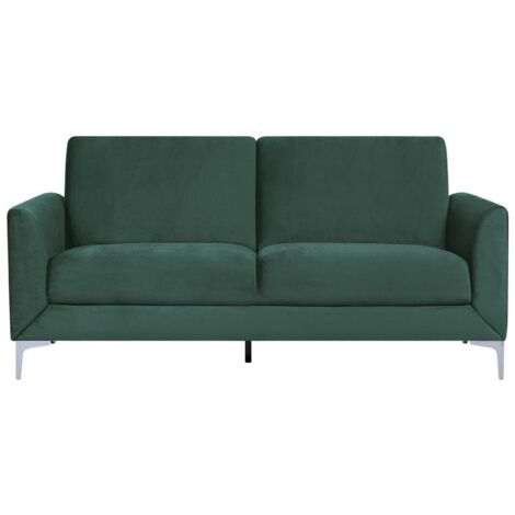 Sofa 3 Seater FENES Velvet Dark Green (1/5)