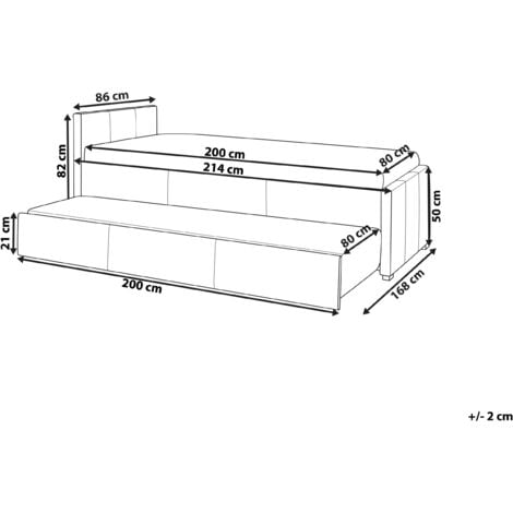 Modern Boucle EU Small Single Trundle Bed Frame 2ft6 Slatted Peach Pink Marmande