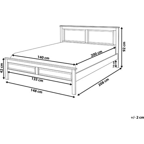 Modern EU Double Size Bed Frame 4ft6 Dark Blue Classic Olivet
