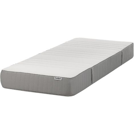 EU Single Size Hard Firm Latex Foam Mattress 3ft Polyester Removable Cover Filling Zipper White Fantasy