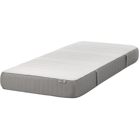 EU Single Size Hard Firm Foam Mattress 3ft Polyester Removable Cover Filling Zipper White Cheer