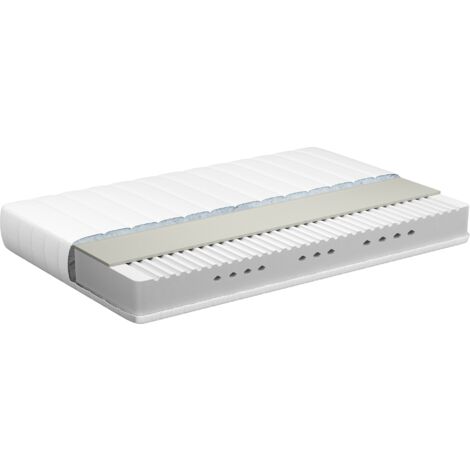 EU Single Size Hard Firm Foam Mattress 3ft Polyester Removable Cover Filling Zipper White Cheer