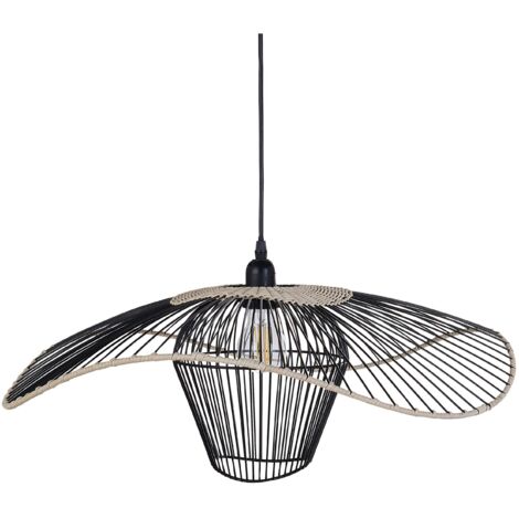 Pendant Lamp LUNGA Metal Black