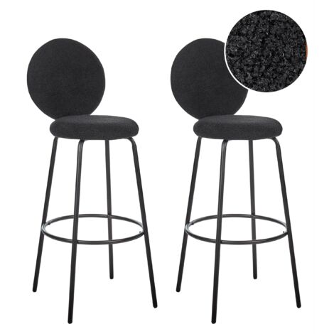 Black round stools discount