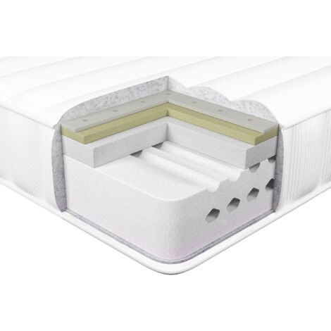 EU Single Size Firm Latex Foam Mattress 3ft6 Polyester Removable Cover Filling Zipper Cozy