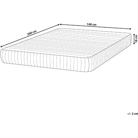 Modern EU Double Size Pocket Sprung Mattress 4ft6 Hard Firm with Memory Foam 7-Zone Delightful