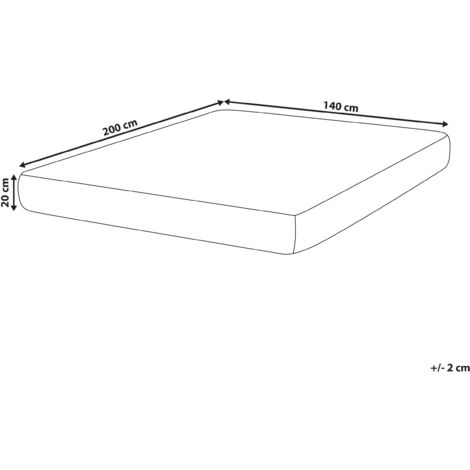 EU Double Size Pocket Sprung Mattress with Handles Cooling Memory Foam ...