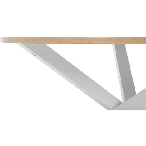 Modern Scandinavian Design Round Dining Table ø120 cm Light Wood Jacksonville
