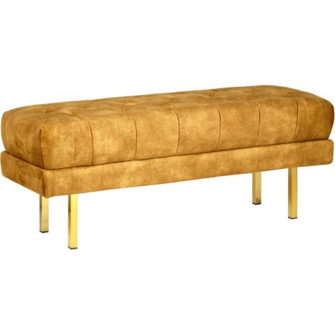 Bench ROSEVILLE Velvet Mustard