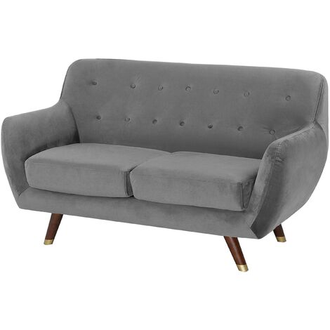 Velvet Single Person Sofa Chair - Solid Wood Legs, High Backrest