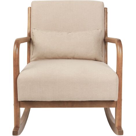 Rocking Chair SKOVDE Fabric Beige