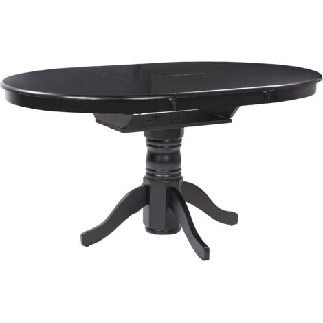 Extending Dining Table AKRON Black 106/150 cm 106 cm