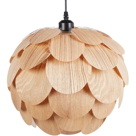 Pendant Lamp BAMPUR Bamboo Wood Natural (1/5)