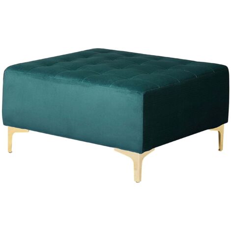 Ottoman ABERDEEN Velvet Teal