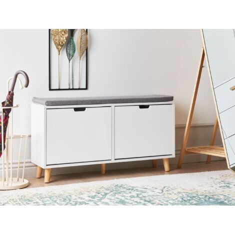 Shoe Storage Bench MINERAL White
