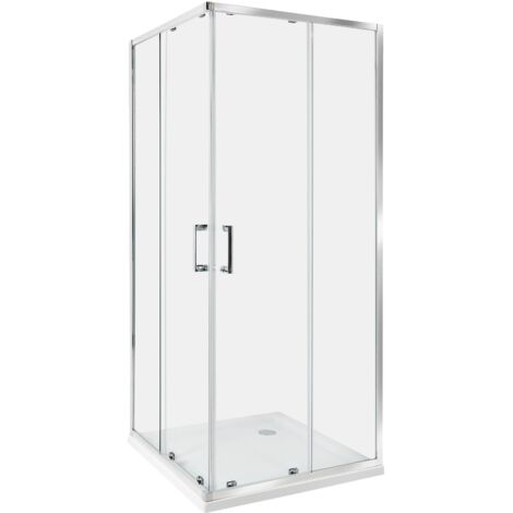Shower Enclosure TELA 800 x 800 x 1850 mm Silver (1/5)