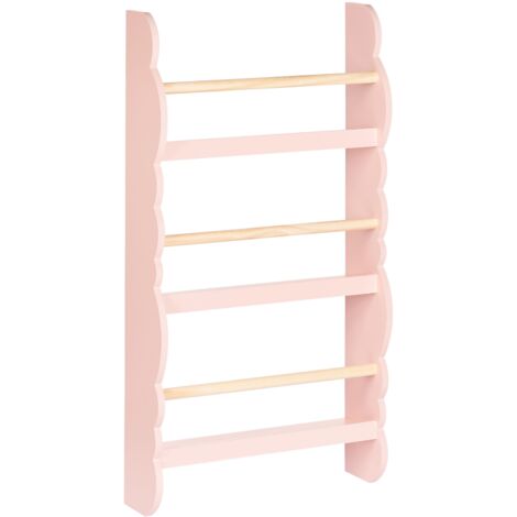 Wall Bookshelf RIGOLET 80 cm Pastel Pink (1/5)