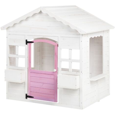 Garden Playhouse NIKAIA Fir Wood White (1/5)