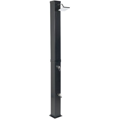 Freestanding Outdoor Solar Shower YARACUY Black