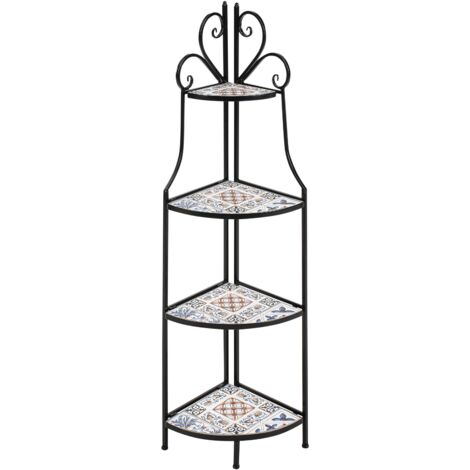 Shelving Unit FAVARA Metal 43 cm 32 cm Black