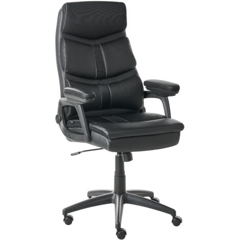 Executive Chair RULER Faux Leather Black
