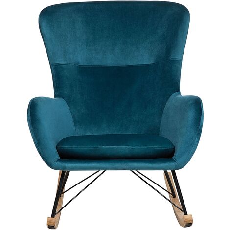 Glam velvet rocking discount chair