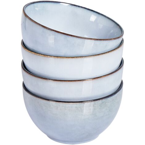Set of 4 Bowls JUNIPER Stoneware Light Blue (1/5)
