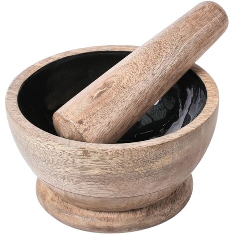 Mortar and Pestle QENA Mango Wood Brown/ Black (1/5)