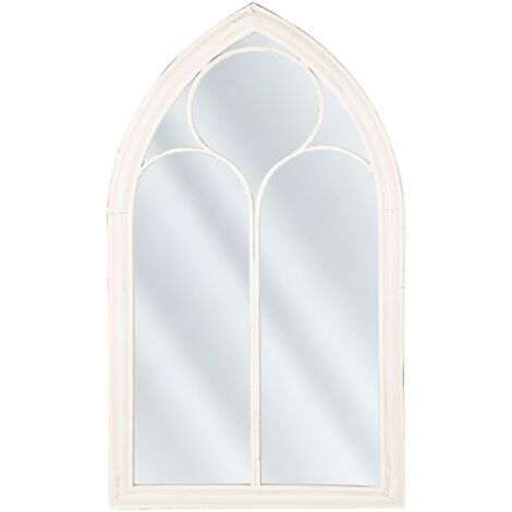 Wall Mirror TRELLY 62 cm 113 cm Metal White