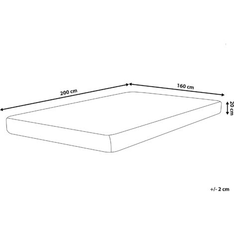 EU King Size Mattress 5ft3 Foam Semi-Hard Pearl