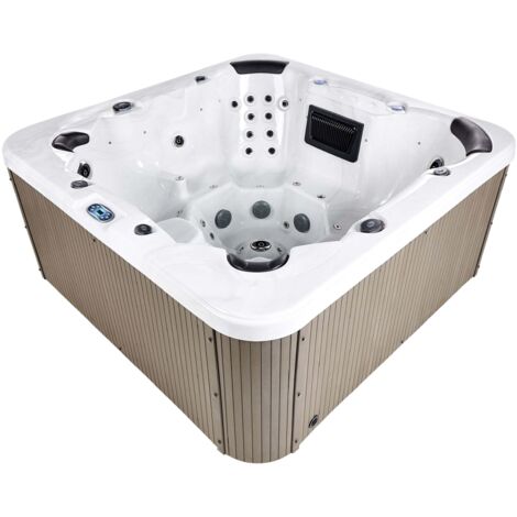 Outdoor Hot Tub with LED VILLARRICA White