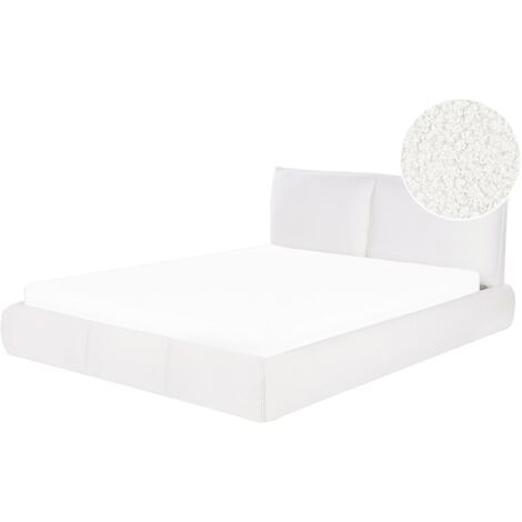 Waterbed Boucle VINAY 160 x 200 cm (EU King Size) White (1/5)