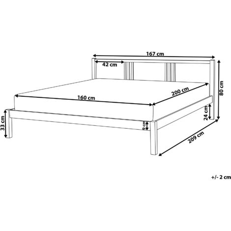 Modern Solid Wood EU King Size Bed Frame 5ft3 Pine Slatted White Vannes