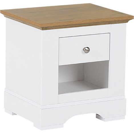 White scandi on sale bedside table