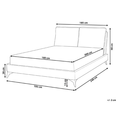 Modern Chenille EU Super King Size Bed Frame 6ft Beige Slatted Base Melle