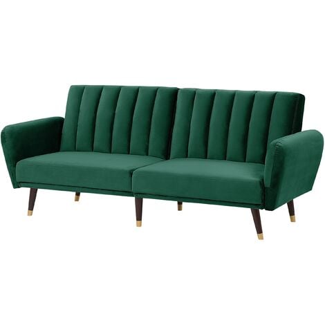 Emerald green deals pull out couch