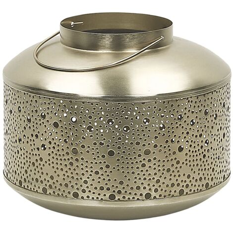 Lantern CORFU Metal 22 cm Gold