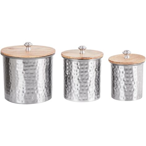 Storage Container ALEXANDRIA Metal Silver