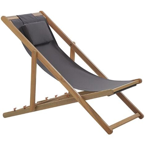 Folding wooden deals lounger